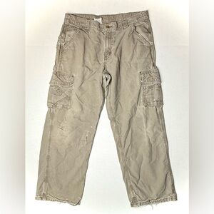 Carhartt Mens 36x30 B260‎ LBR Dungaree Fit Cargo Pants Work Distressed Straight
